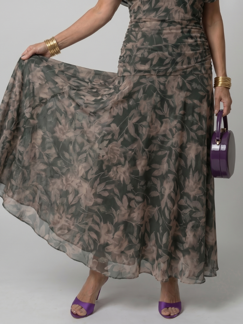 Verenaluxe™ | Off Shoulder Flow Midi Dress