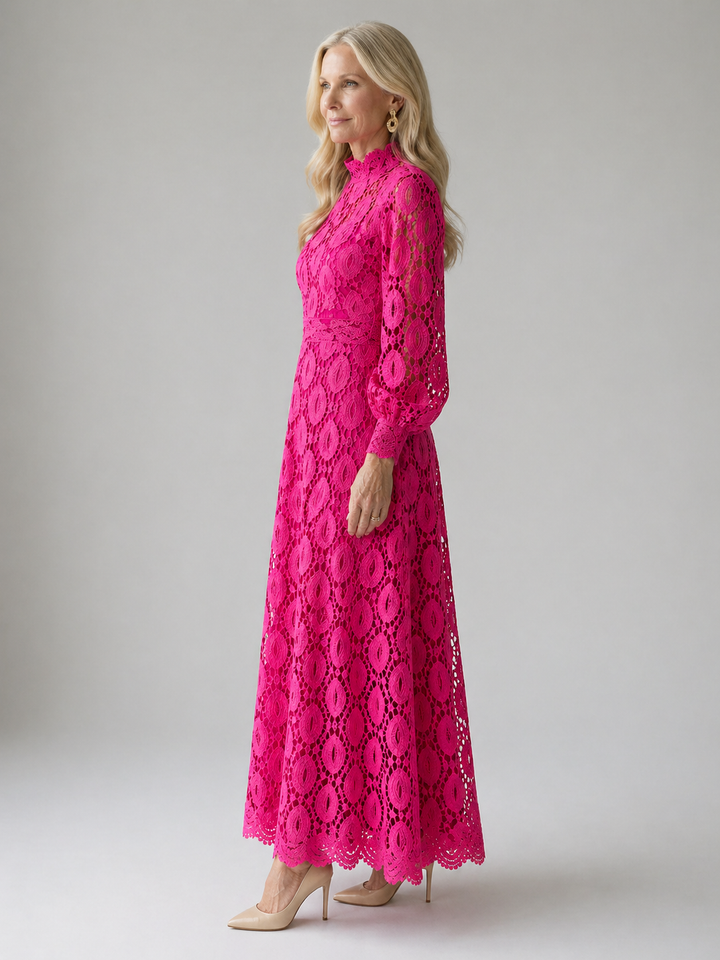 Verenaluxe™ | Lace Midi Dress