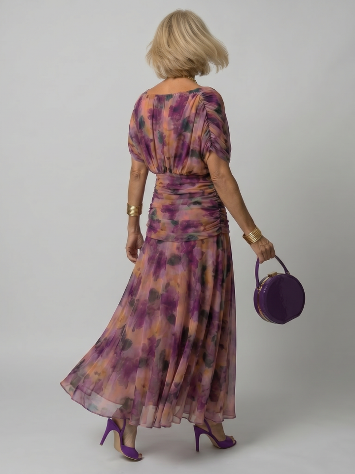 Verenaluxe™ | Off Shoulder Flow Midi Dress