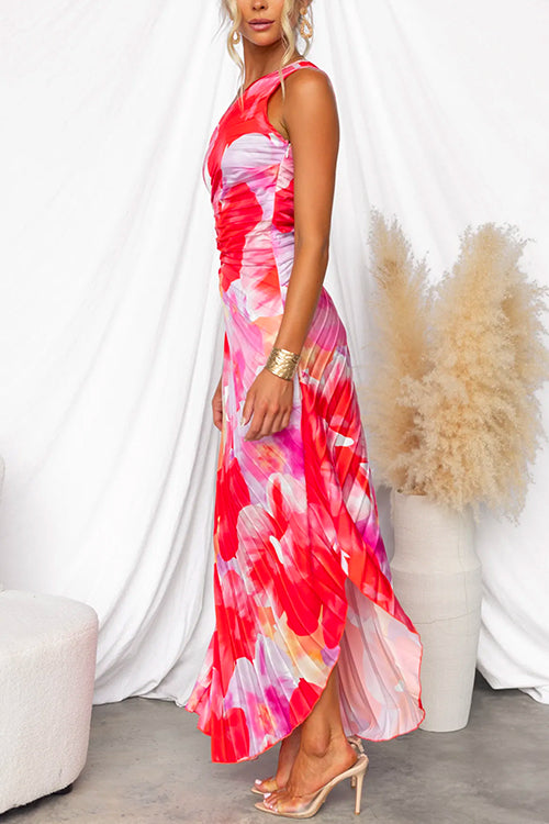 Verenaluxe™ | Vibrant Tropical Evening Dress