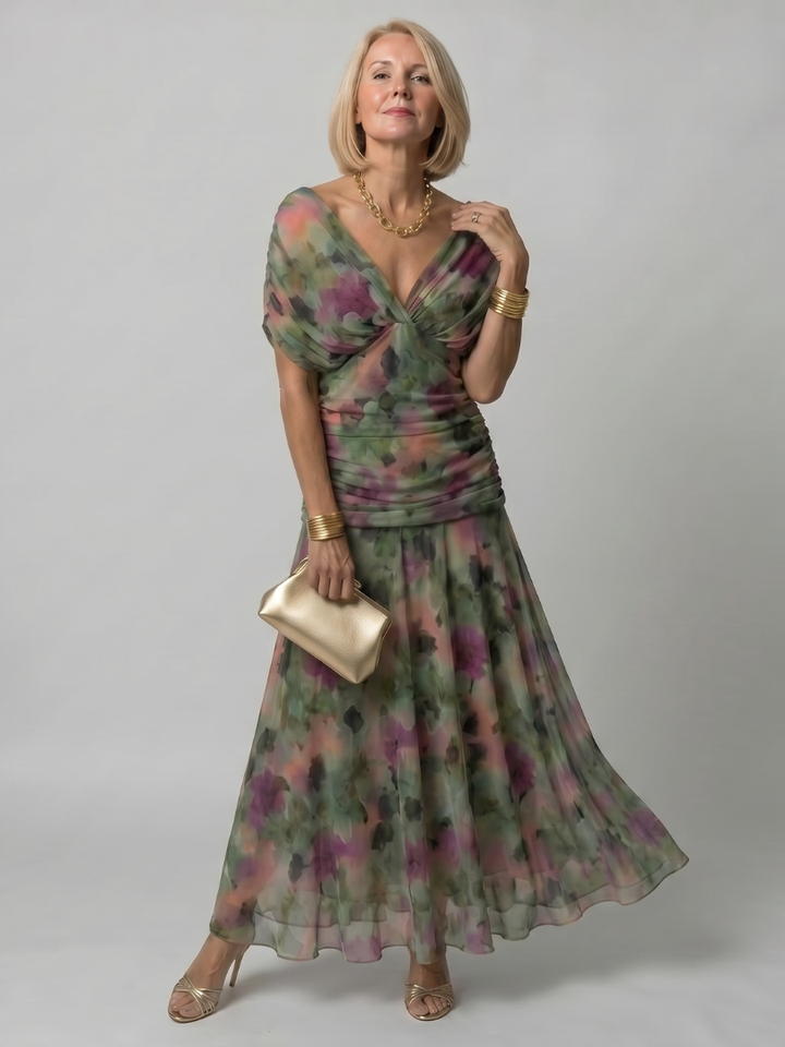 Verenaluxe™ | Off Shoulder Flow Midi Dress