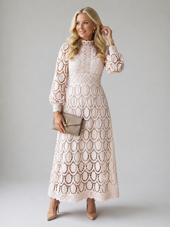 Verenaluxe™ | Lace Midi Dress
