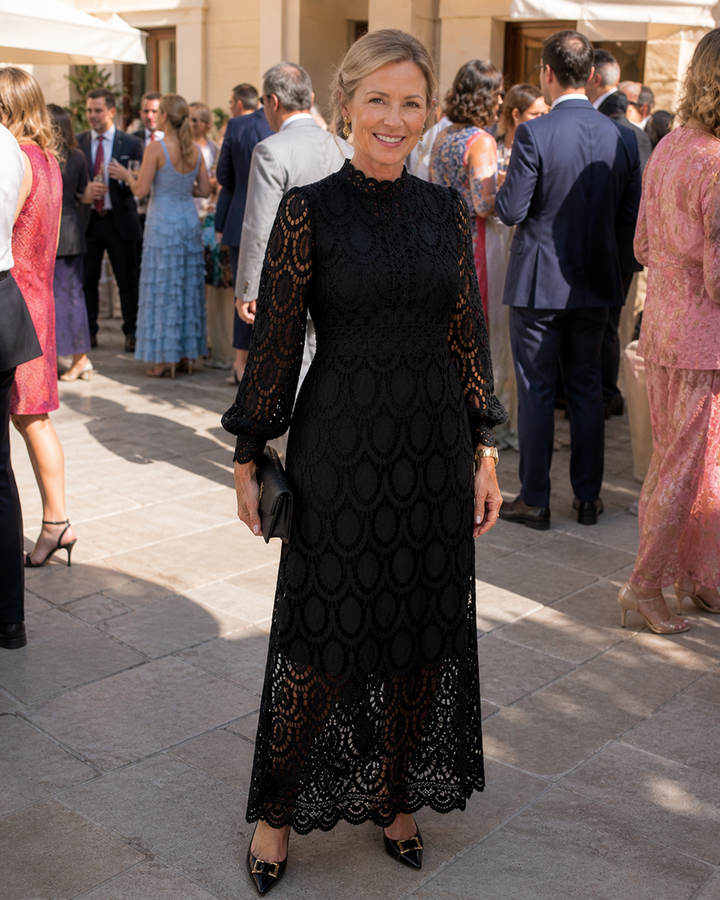 Verenaluxe™ | Lace Midi Dress