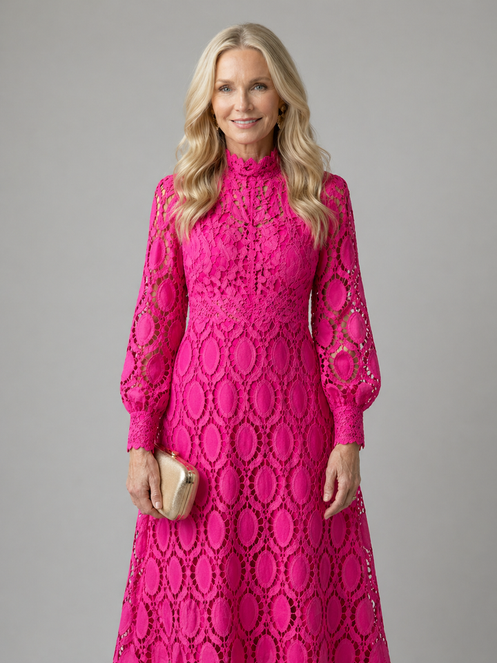 Verenaluxe™ | Lace Midi Dress