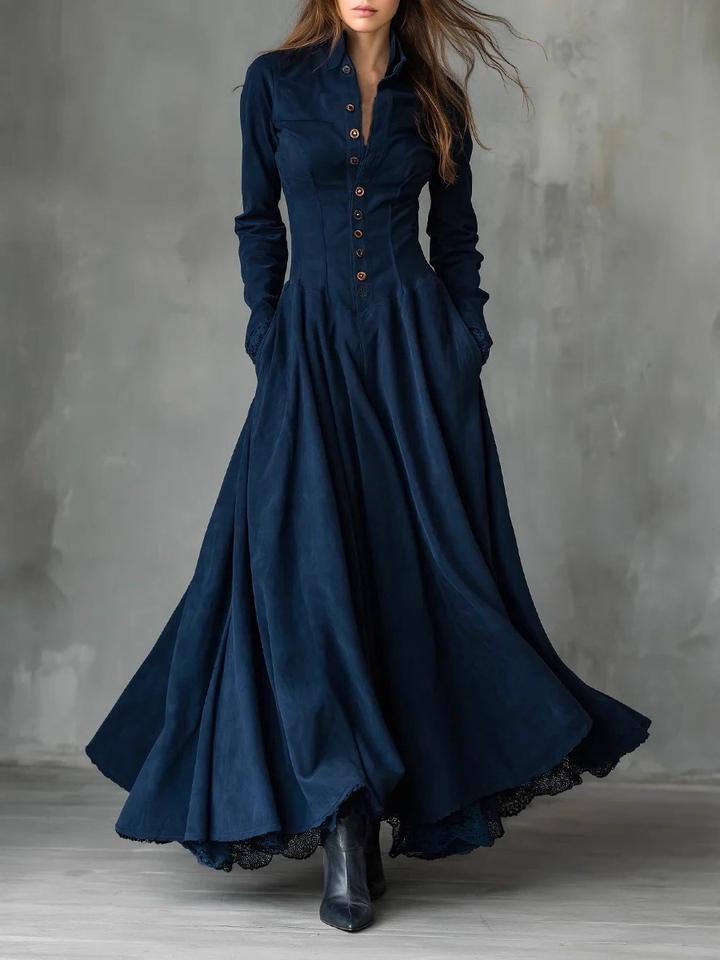 Midnight Lace Maxi Dress